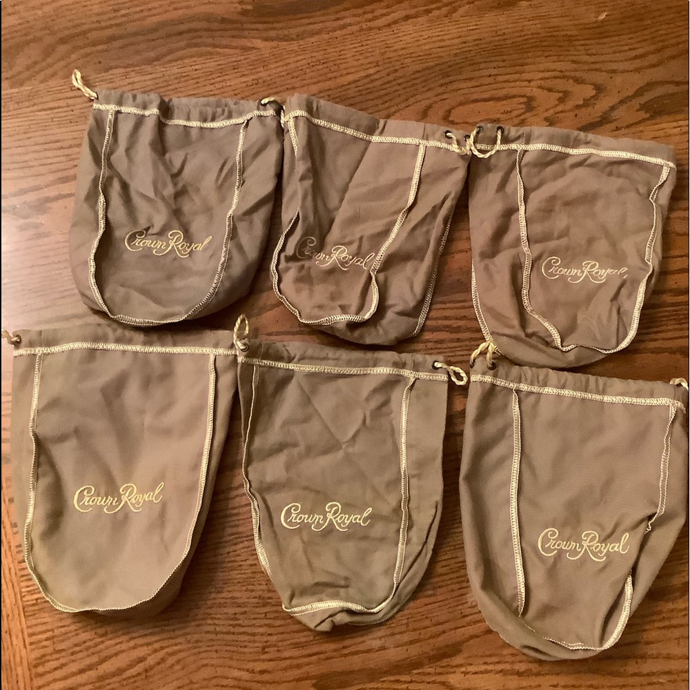New Crown Royal dust bags lot of 6